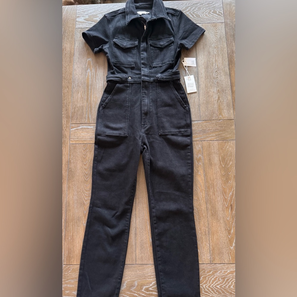 Good American Women's Dark Denim jumpsuit